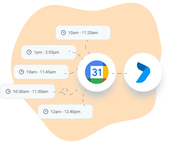 Digital daily planner with Google calendar