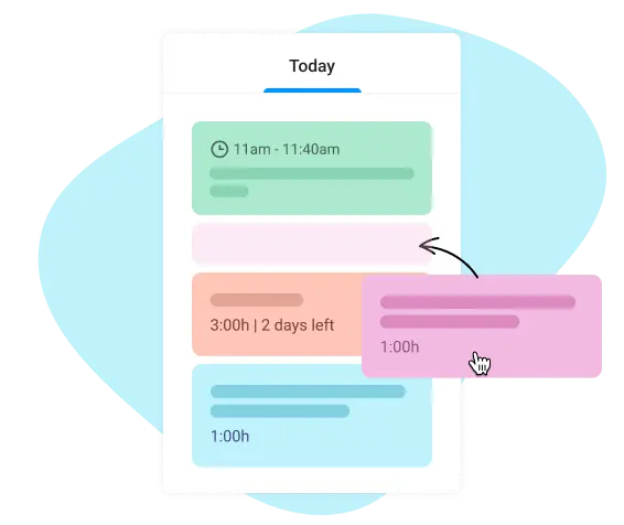 Prioritize your tasks and events in the online planner