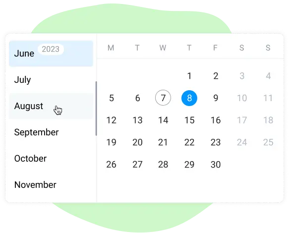 Use quick navigation in the online planner