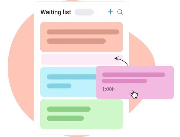 Single place for unscheduled tasks in the online planner