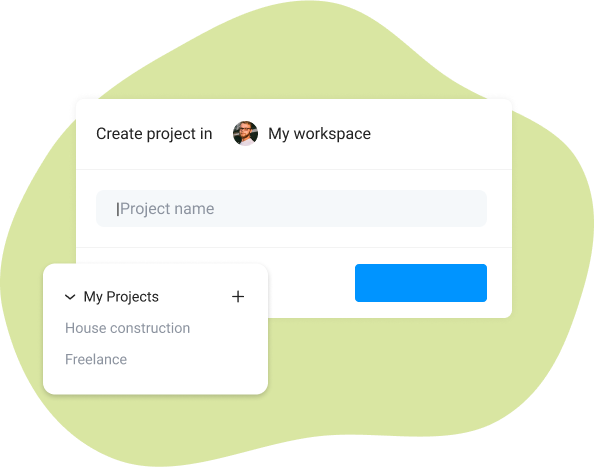 create projects in Bordio