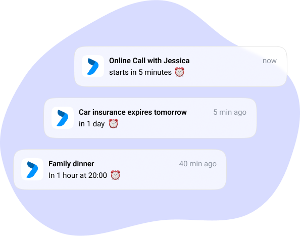 Notifications for events