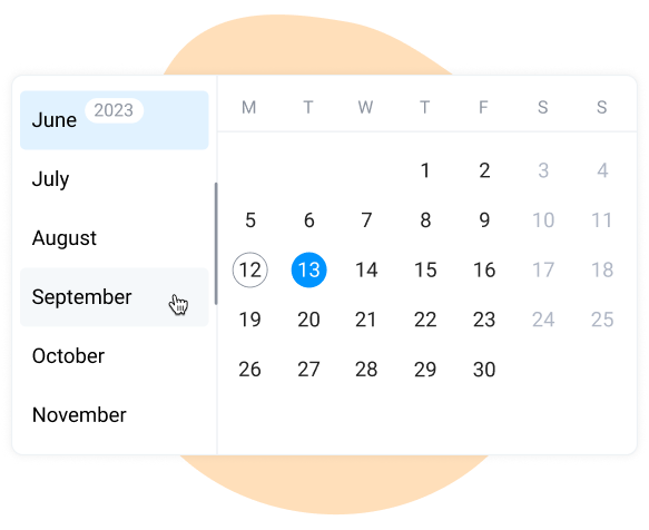 Quick navigation in Bordio's task tracker