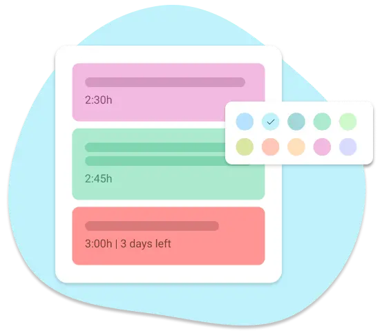 Change colors in your schedule creator