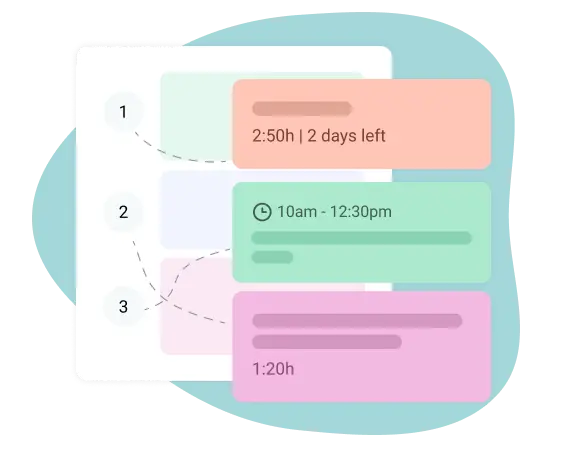 Reorganize tasks in the schedule planner