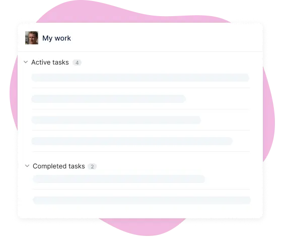 my work in task board