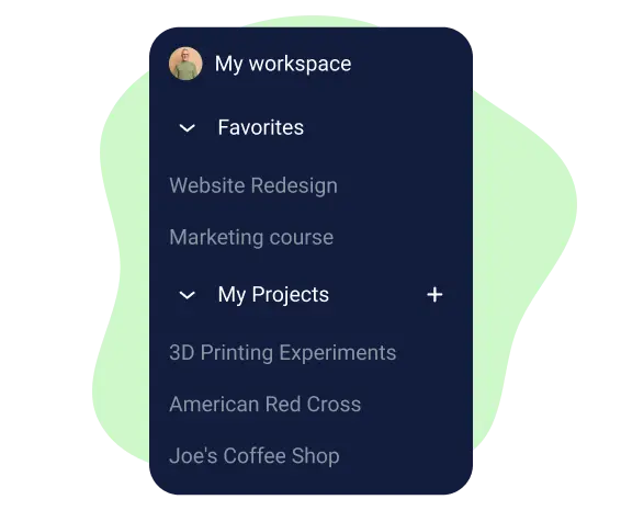 Create projects in your task maker