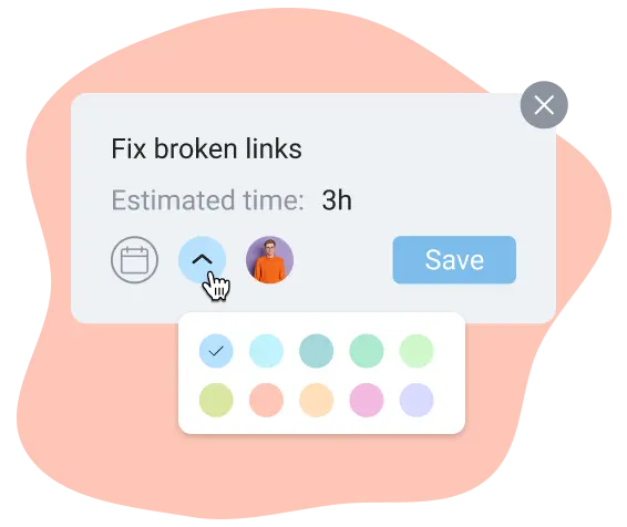 Colors for tasks