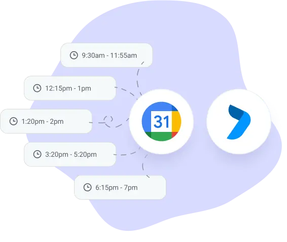 google calendar integrationin team productivity tracker