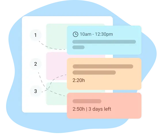List tasks in your time manager app