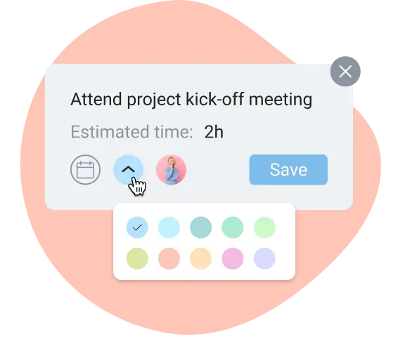 Visualize your tasks with colors