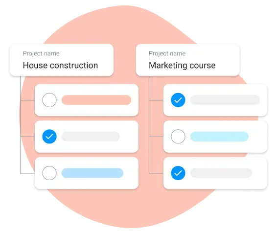 Run projects in your time planner