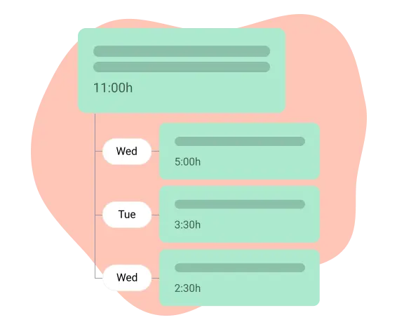 Schedule time blocks for bigger tasks