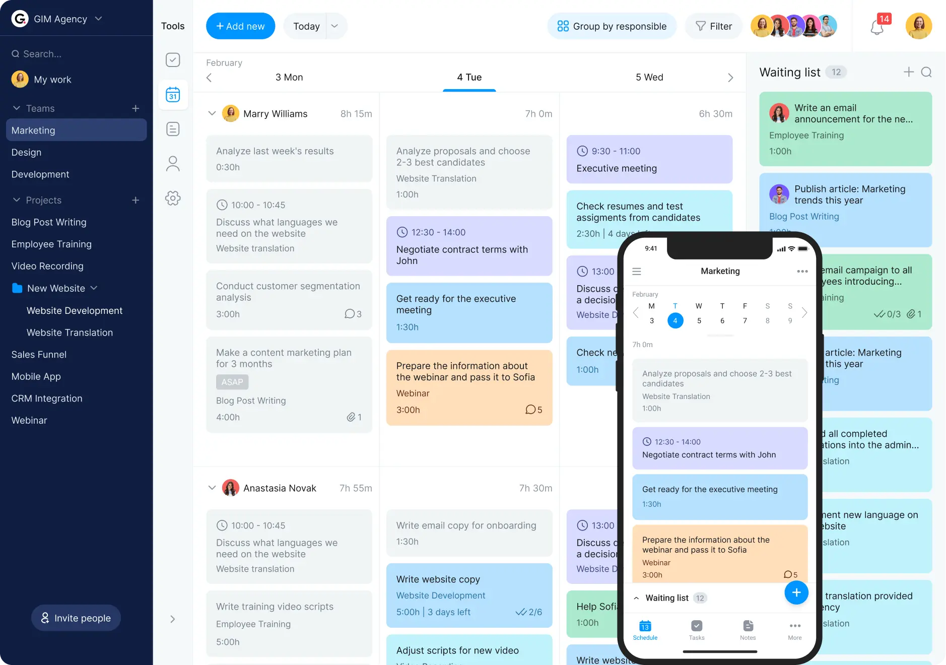 To-do list calendar