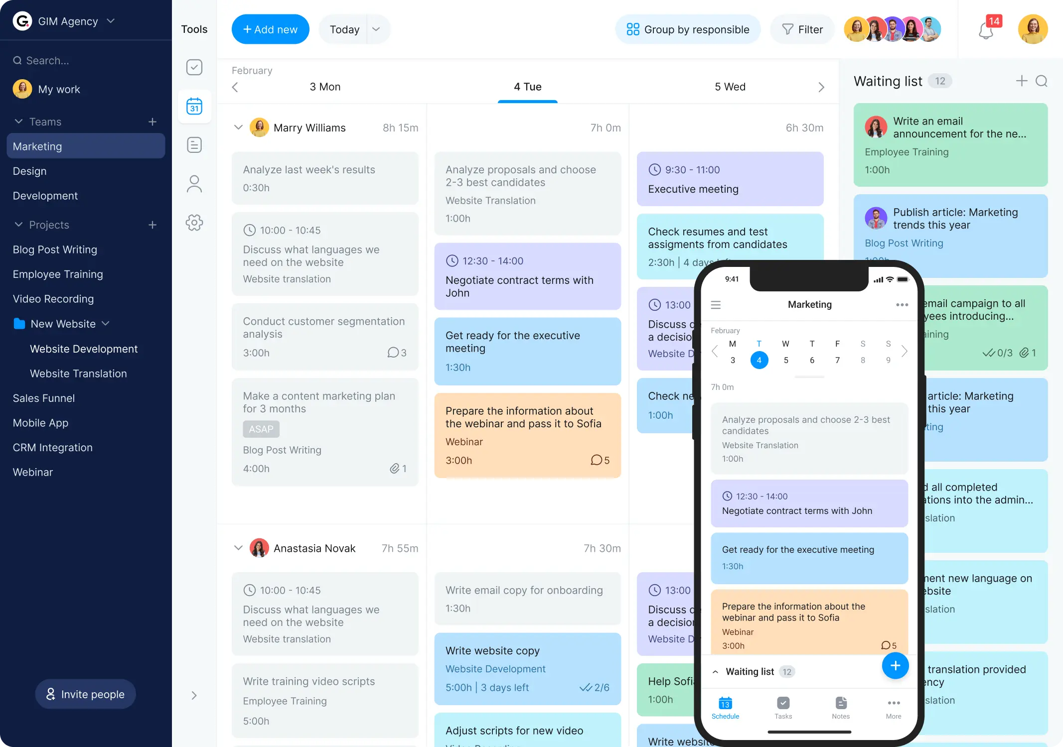 To-do list calendar