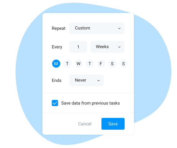 recurring tasks and events
