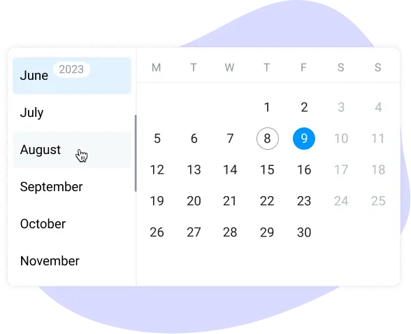 Navigate easily your virtual planner