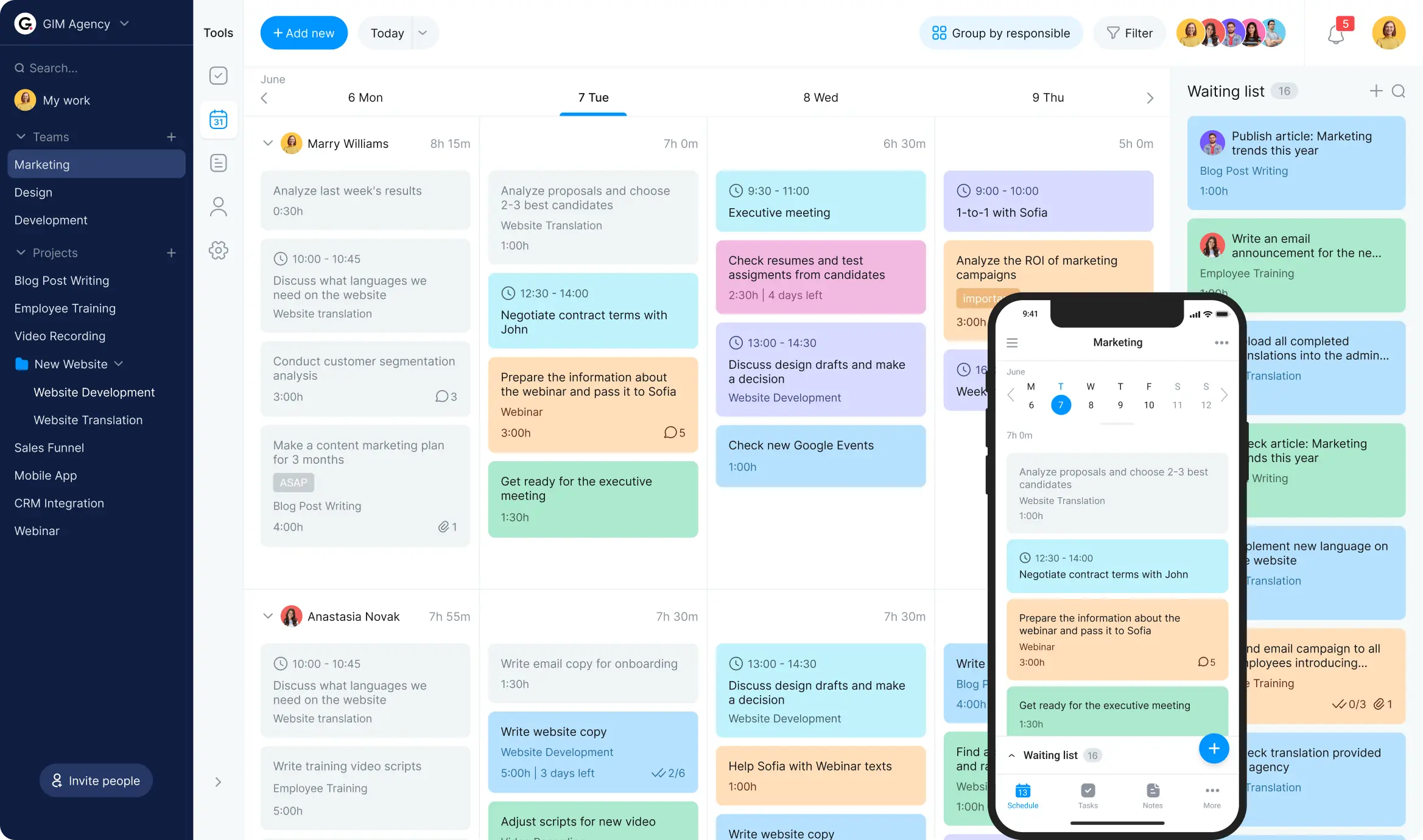 Virtual planner