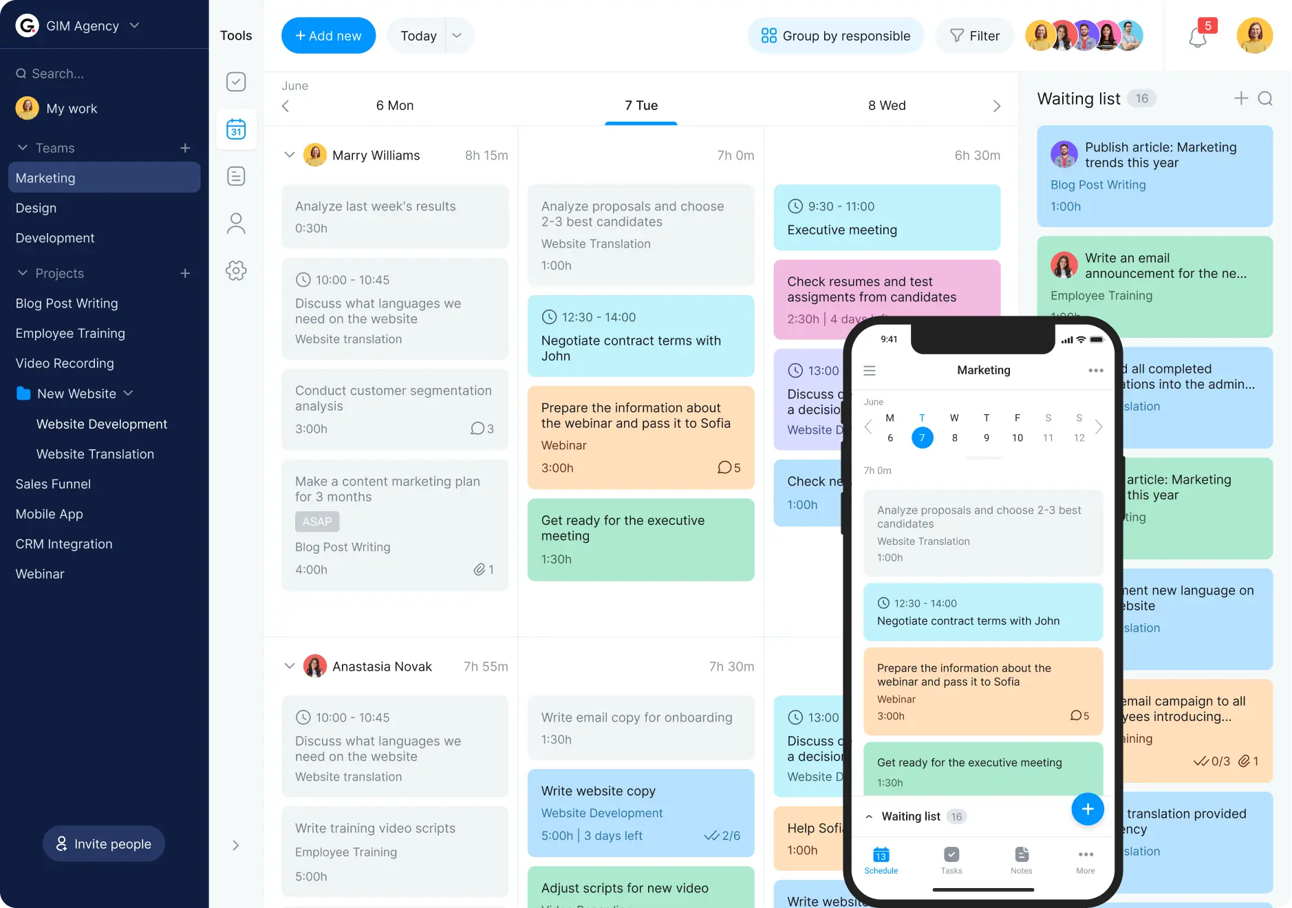 Virtual planner