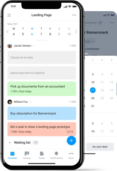 Download virtual planner on your mobile phone