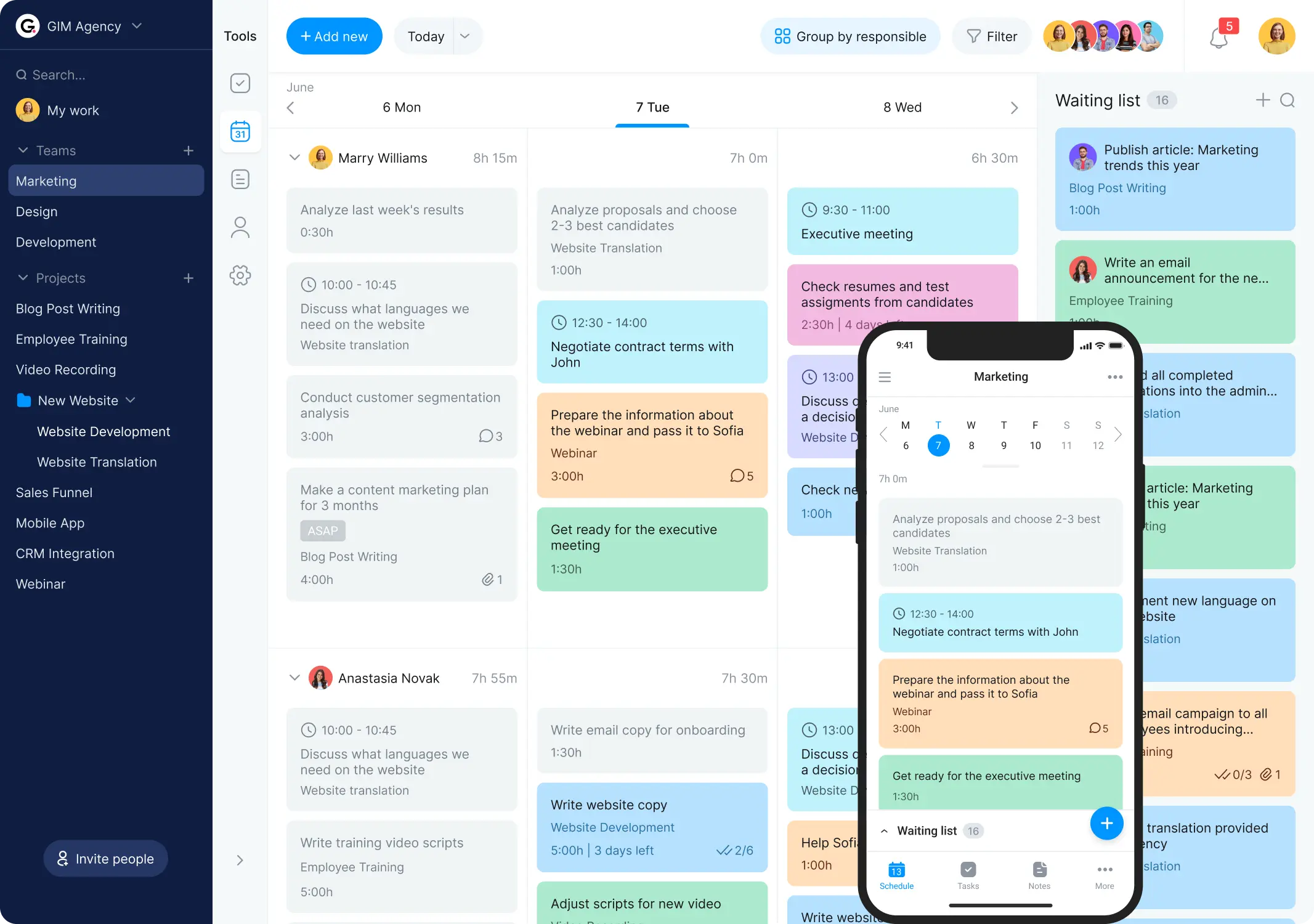 Virtual planner