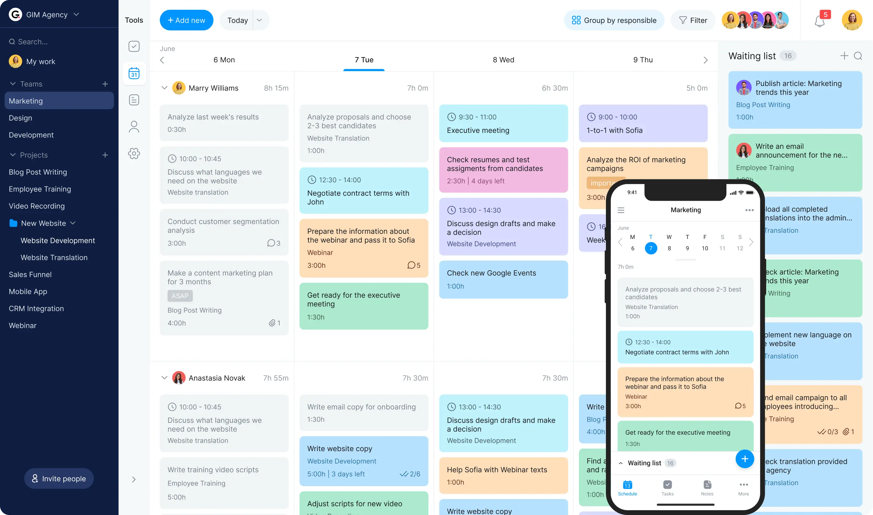 Virtual planner