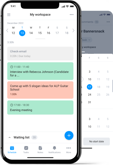 weekly planner mobile app