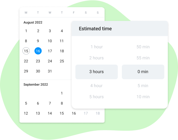 time estimates