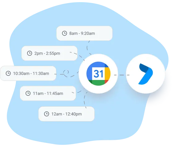 Connect weekly schedule maker to Google calendar