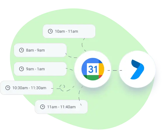 Add Google calendar to your weekly schedule planner